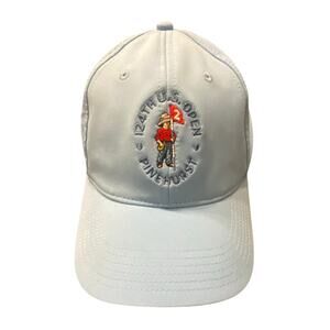 U.S. Open 2024 Pinehurst #2 Golf Hat Blue Adjustable Strapback Cap NC Dad Hat